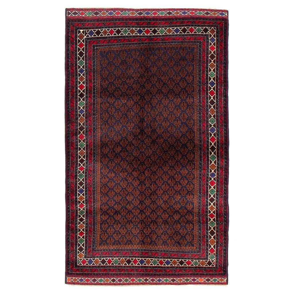 Teimani Navy Rug 3'10" x 6'8" - 3'10 x 6'8