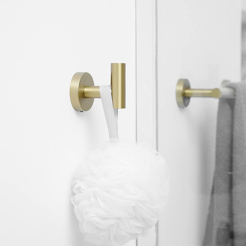 Modern Brushed Gold 5-Piece Bathroom Hardware Set