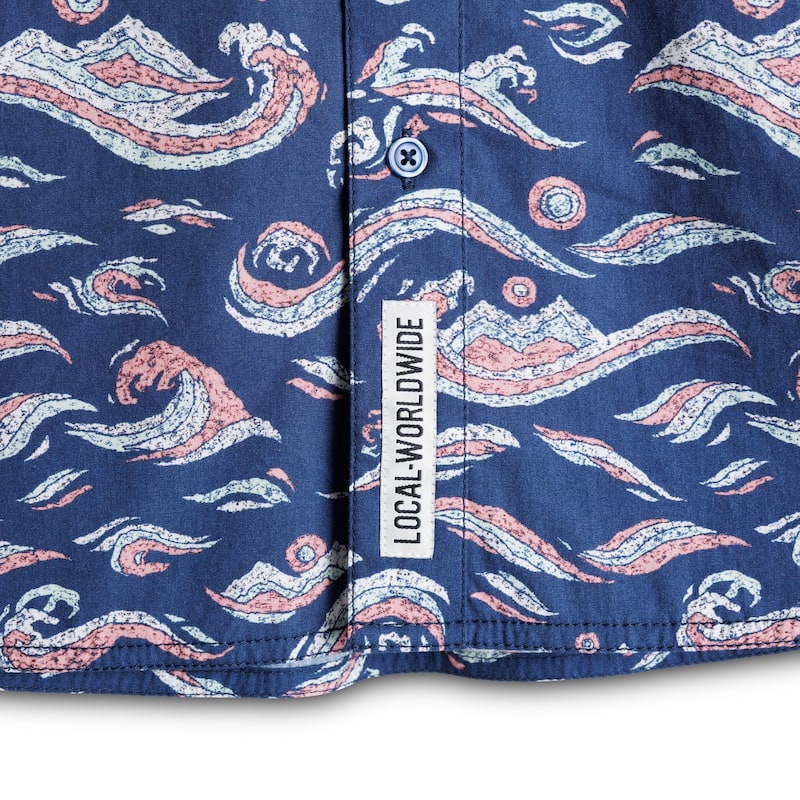 KAVU Men's Festaruski Short-Sleeve Party Shirt