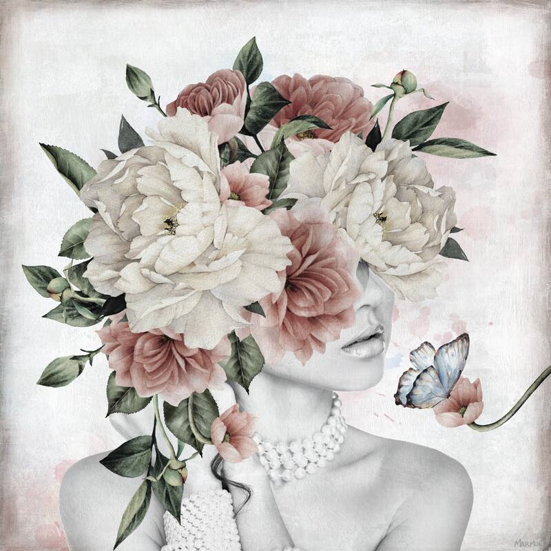 'Pretty Angela' Painting Print on Wrapped Canvas
