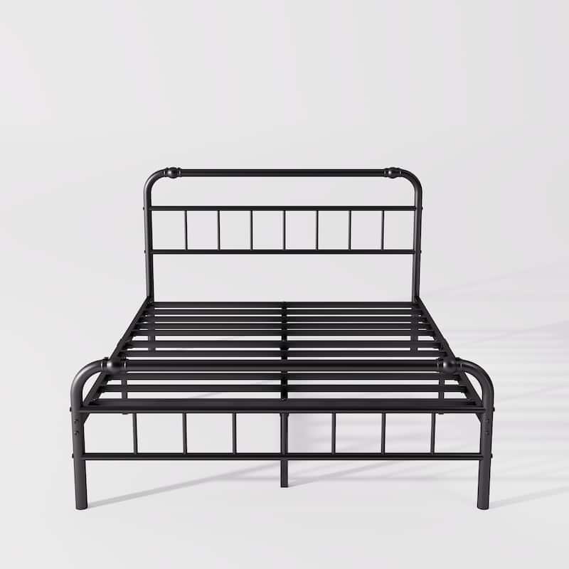Heavy Duty Metal Platform Steel Slat Mattress Foundation