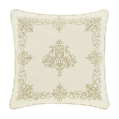 Noelle Winter White 18" Square Decorative Throw Pillow