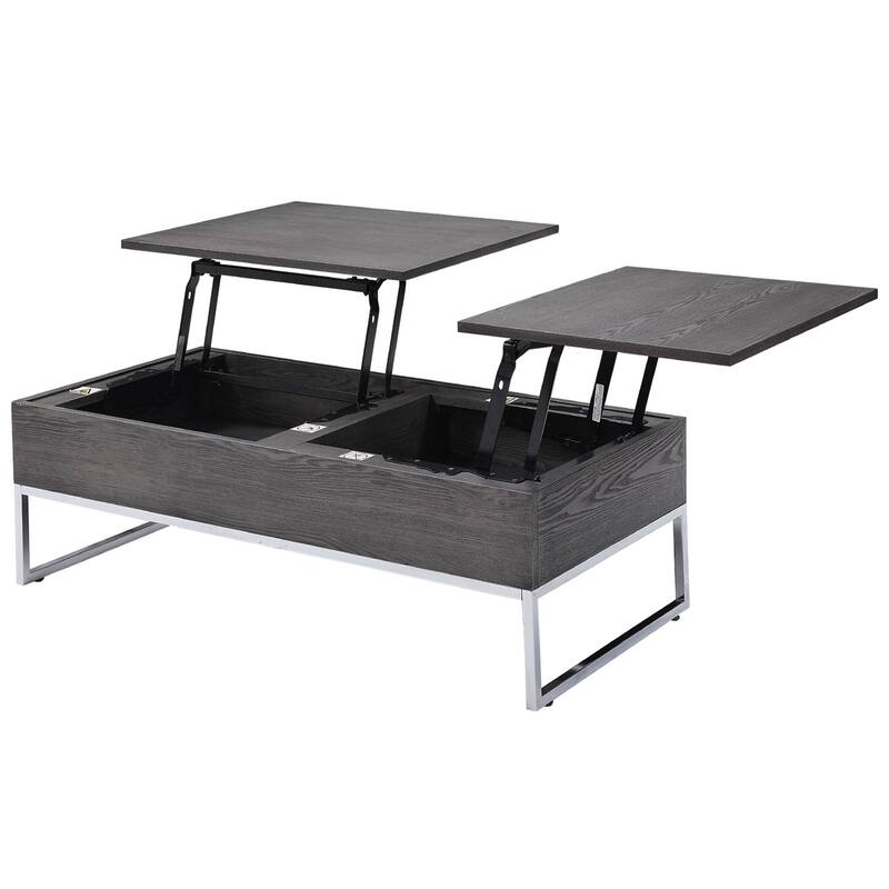 Rectangular Coffee Table With Lift Top - Grey