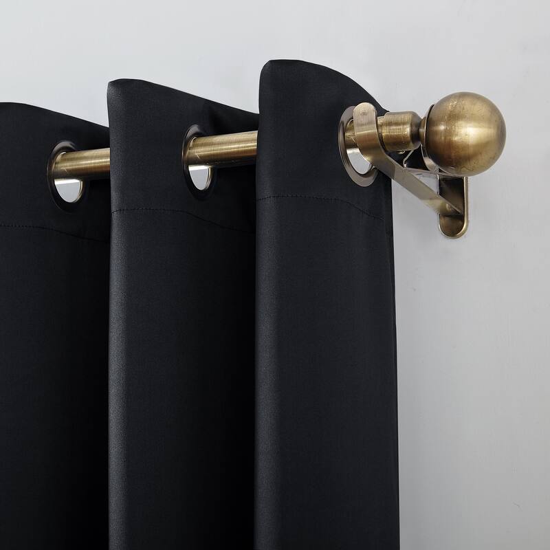 Sun Zero Oslo Theater Grade Extreme Total Blackout Grommet Curtain Panel, Single Panel