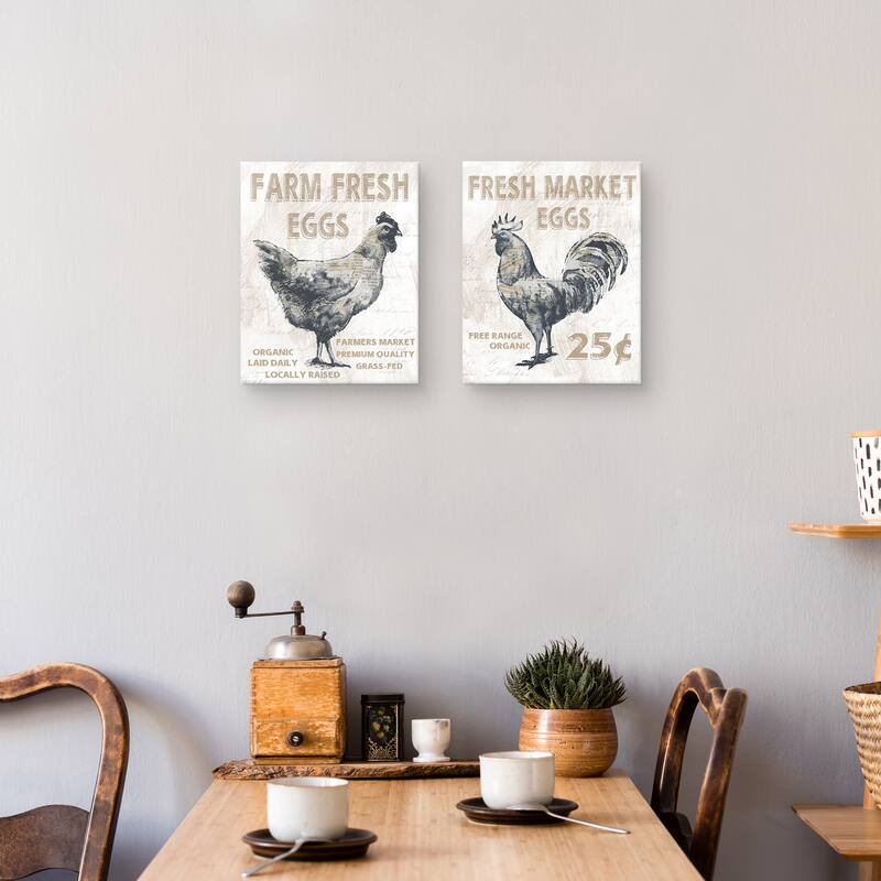 Farm Fresh by Conrad Knutsen Canvas S/2 by Conrad Knutsen Canvas Art Prints