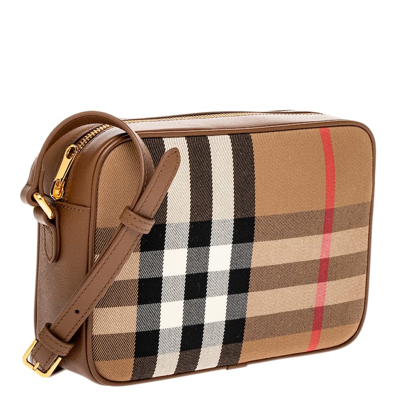 Burberry Check Crossbody Camera Bag