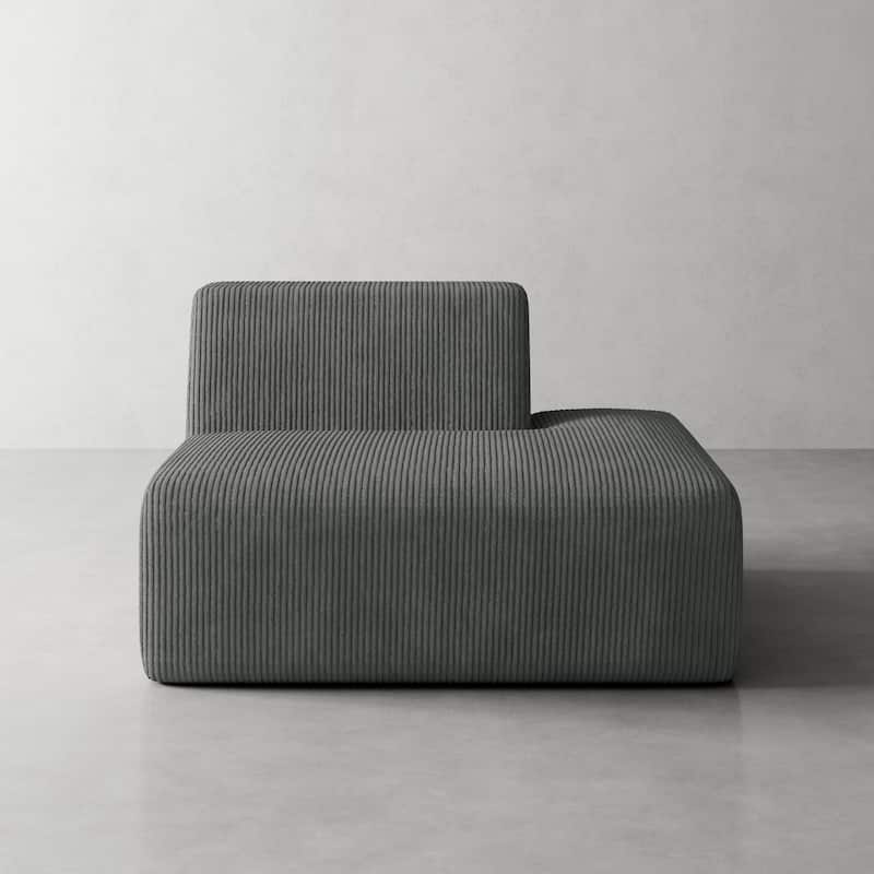 Modern Chaise Lounge Indoor Corduroy Sofa