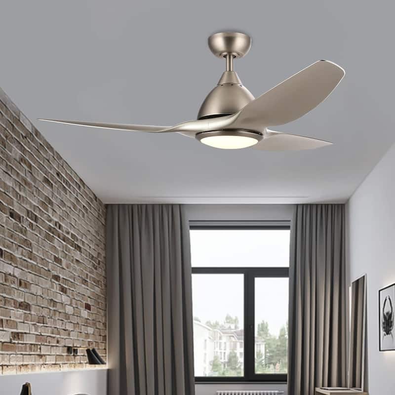 CO-Z 52" 3-Blade LED Ceiling Fan with Light Kit and Remote Control