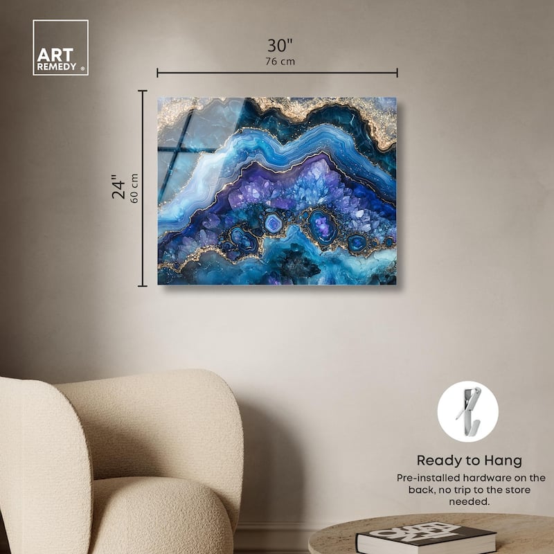 Galactic Geode II Acrylic by Art Remedy, Ready to Hang