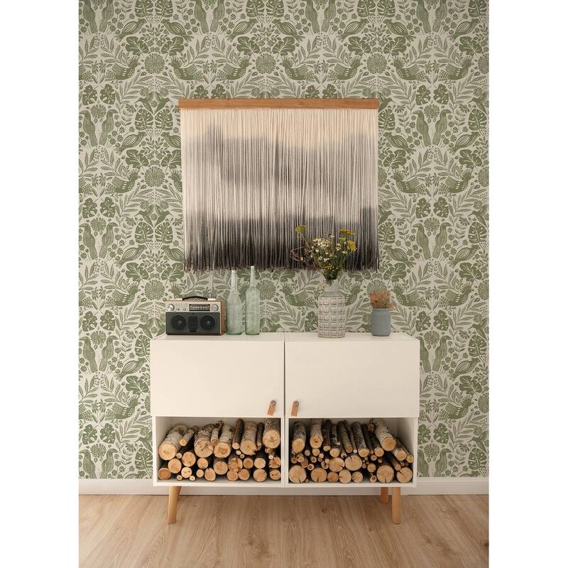 A-Street Prints Serendipity Beige Shibori Wallpaper