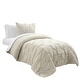 Lush Decor Ravello Pintuck BIAB Soft Reversible Printed Comforter With ...