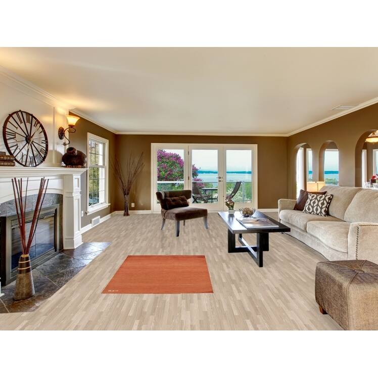 Orange Gabbeh Oriental Foyer Rug Handmade Wool Carpet - 3'4"x 4'10"