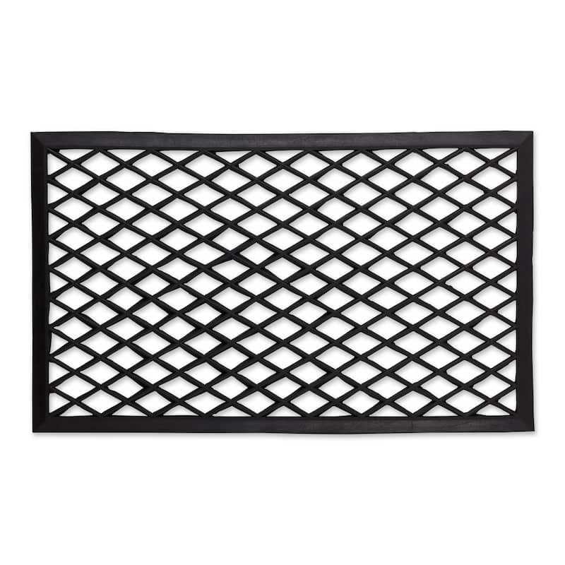 DII Scroll Pin Rubber Doormat - Diamond Lattice