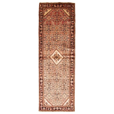 ECARPETGALLERY Hand-knotted Andelz Copper Wool Rug - 3'3 x 10'2