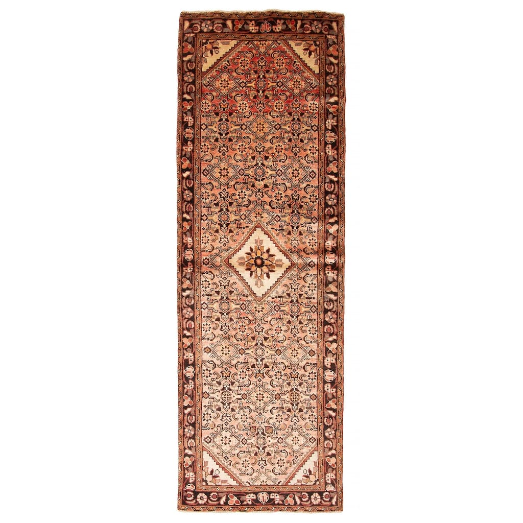 ECARPETGALLERY Hand-knotted Andelz Copper Wool Rug - 3'3 x 10'2