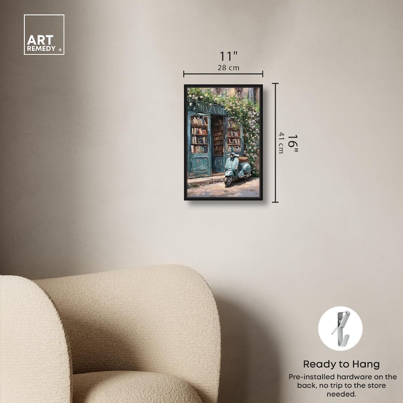 Quaint Bookstore Canvas by Art Remedy