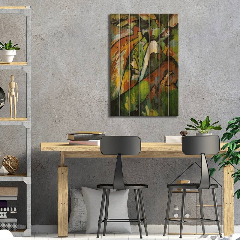 Improvisation 7 Print On Wood by Wassily Kandinsky - Multi-Color