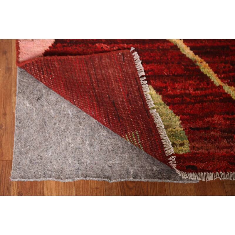 Geometric Moroccan Oriental Area Rug Bedroom Handmade Wool Carpet - 9'1" x 11'9"