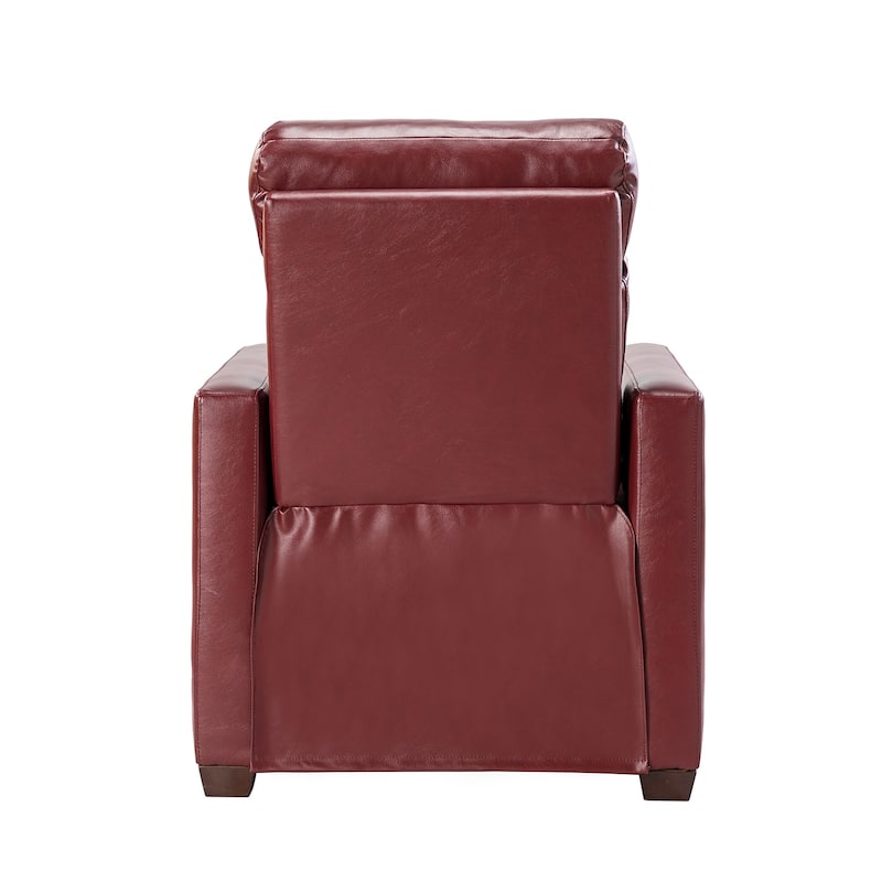 Alina 31.50" Wide Genuine Leather Power Recliner with USB Port