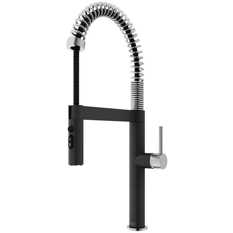 VIGO Edison Pro 20" H Single Handle Pull-Down Sprayer Kitchen Faucet