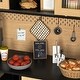 preview thumbnail 9 of 9, 59" H Buffet Sideboard Cabinet with Storage Door & Power Outlet, Farmhouse Coffee Bar Cabinet with Wine Rack