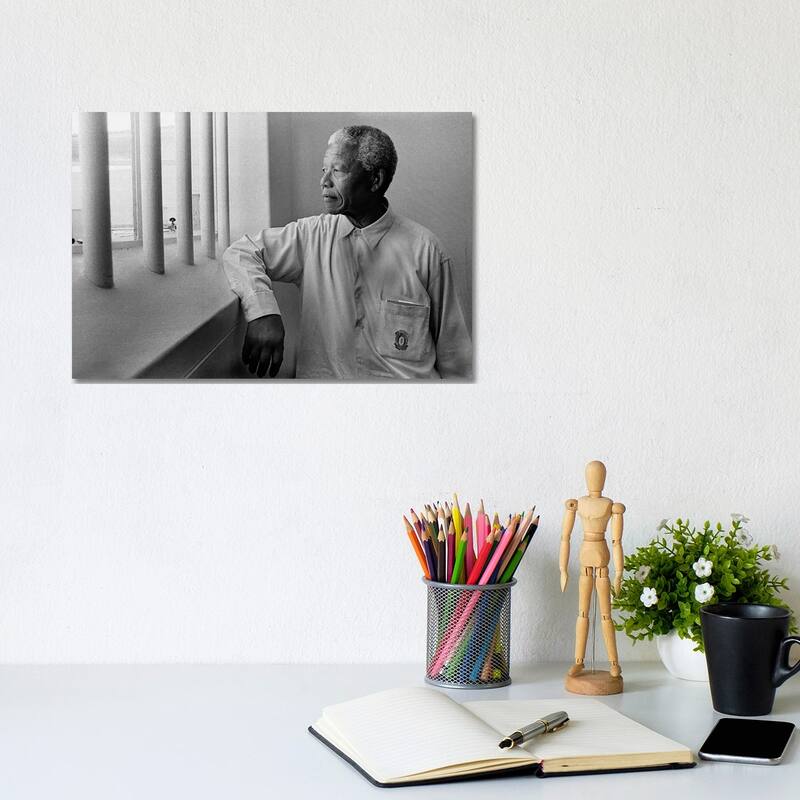 iCanvas "Nelson Mandela Portrait" by Unknown Artist Canvas Print - 8x12x0.75