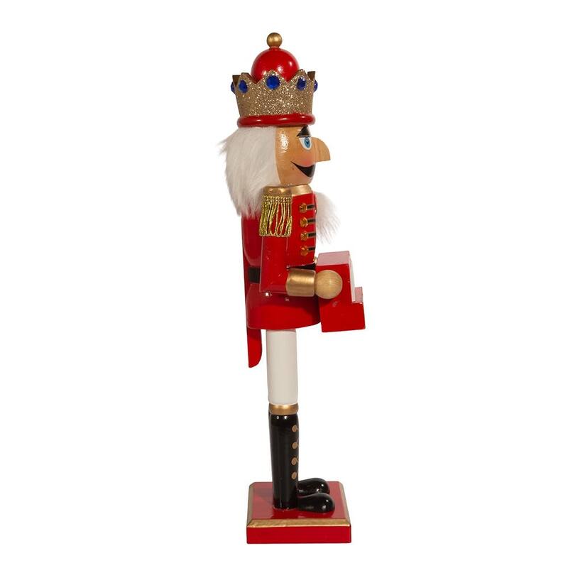 Kurt Adler 15-Inch Red King Nutcracker with Calendar