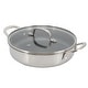 preview thumbnail 2 of 4, Better Chef 9 Inch 3-Ply Stainless Steel Nonstick Deep Fry Pan with Lid in Silver