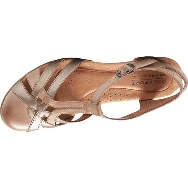 rockport cobb hill aubrey t strap sandal