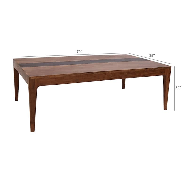 70"x35"x30" Wood Dining Table