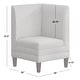 preview thumbnail 19 of 18, Lifestorey Phillips 3-Piece Upholstered Banquette Set