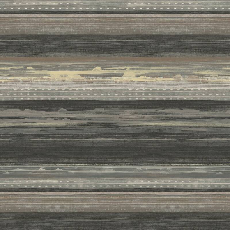 Seabrook Designs Boho Rhapsody Horizon Brushed Stripe Unpasted Wallpaper