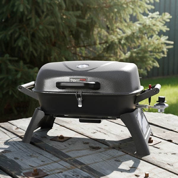 Royal Gourmet GT2006 Portable Tabletop Gas Grill, Foldable Legs