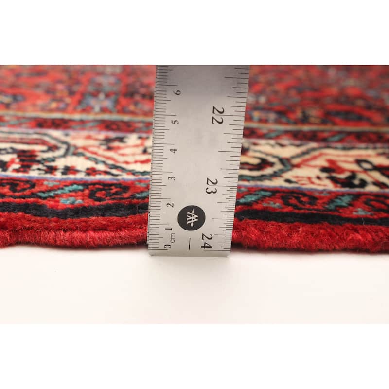 ECARPETGALLERY Hand-knotted Andelz Red Wool Rug - 2' 6" x 9' 3"