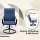 preview thumbnail 27 of 42, MAISON ARTS 9 Pieces Patio Dining Set, 60 Inch Square Metal Table and Sling Dining Chairs