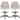 VECELO Swivel Wingback Tilting Task Chair with Tufted Naihead Trim Home Office Chairs Drafting Chairs(Set of 2)