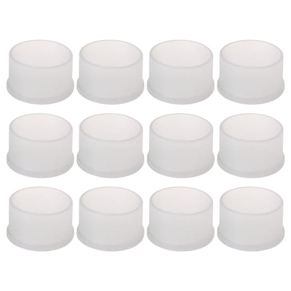 Clear Chair Leg Caps End Feet Furniture Floor Protector 12pcs 2" 50mm Inner Dia