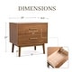 preview thumbnail 4 of 13, Furniture of America Beau Midcentury 3-Piece Walnut Wood Platform Bedroom Set