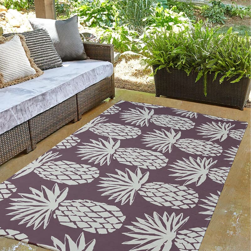 Pineapple Pattern Indoor/Outdoor Rug