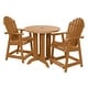 preview thumbnail 50 of 62, Highwood Commercial 3-Piece Adirondack 36" Bistro Counter Height Dining Set