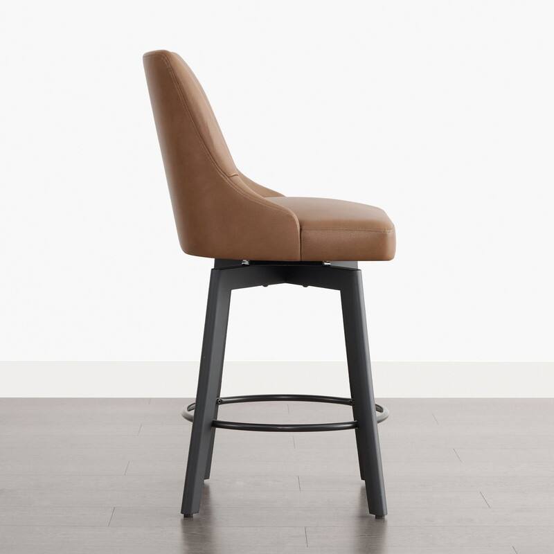 Spruce & Spring Modern Swivel Counter Height Bar Stool