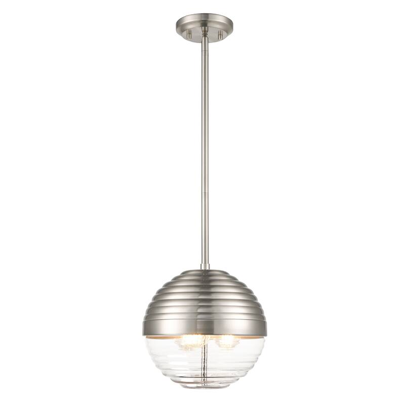 Light Society Bea Pendant Light - Satin Nickel/Clear