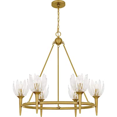 Shea 6-Light Brushed Gold Chandelier