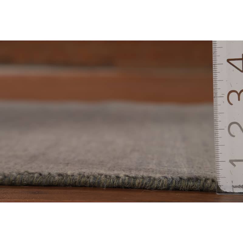 Gray Gabbeh Modern Runner Rug Handmade Wool Carpet - 3'0"x 9'10"
