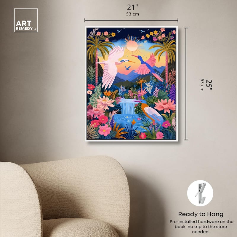 Waterfall Haven Canvas by Art Remedy