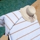 preview thumbnail 7 of 11, Las Rayas 2-Piece Chaise Lounge Towel Covers with Top Pocket - 30x85