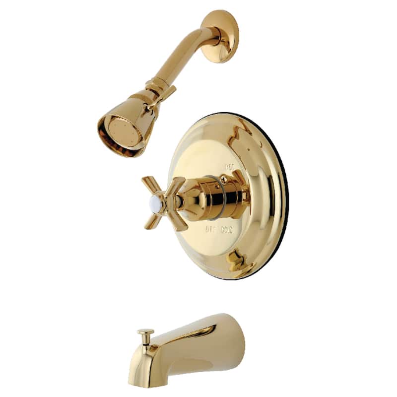 Kingston Brass Millennium Tub and Shower Faucet - Polished Brass
