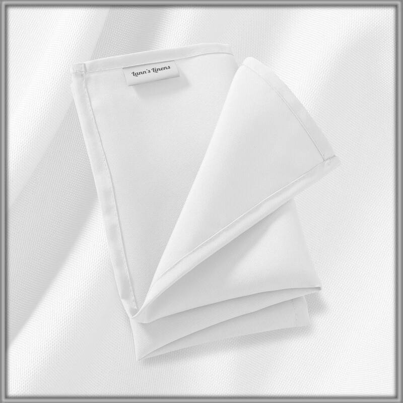 144 Pack 17 Inch Polyester Cloth Dinner Napkins for Party Restaurant
