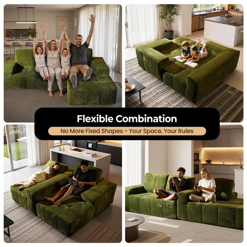 XIZZI Modular Sectional Sofa with L-Shape Chaise