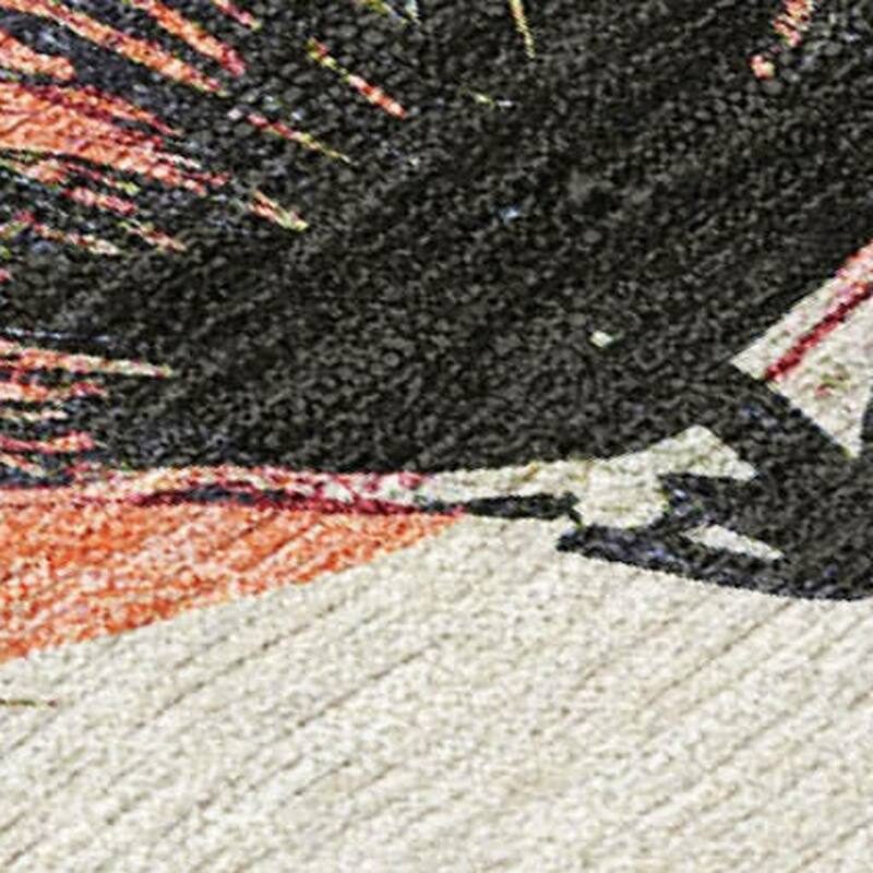 HomeRoots Floral Transitional Rectangle Outdoor Rug